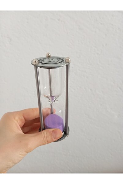 HERBALACCESSORY Metal Gövdeli Vintage Dekoratif Kum Saati – Estetik ve Zamanı...