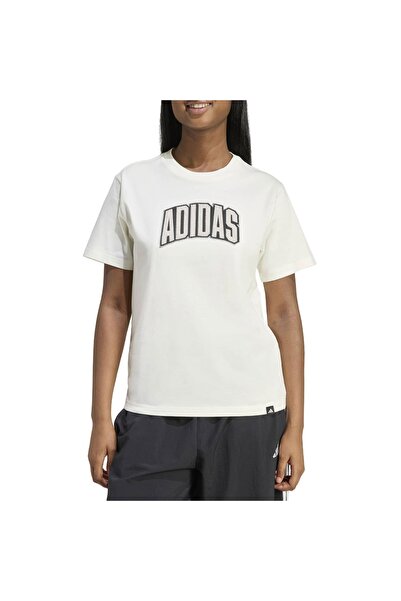 Adidas Sportswear ΚΟΛΕΓΙΑΤΙΚΟ ΓΡΑΦΙΚΟ T-SHIRT ΜΕ ΓΡΑΦΗ ΛΕΥΚΟ L