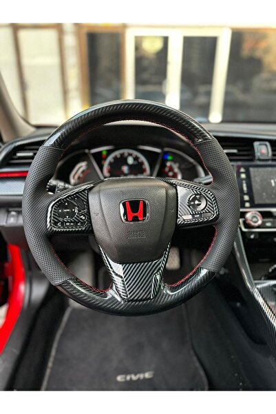 STİLİX GARAGE Honda Civic Fc5 Araca Özel Direksiyon Kılıfı A+ PLUS (5D KRİSTA...