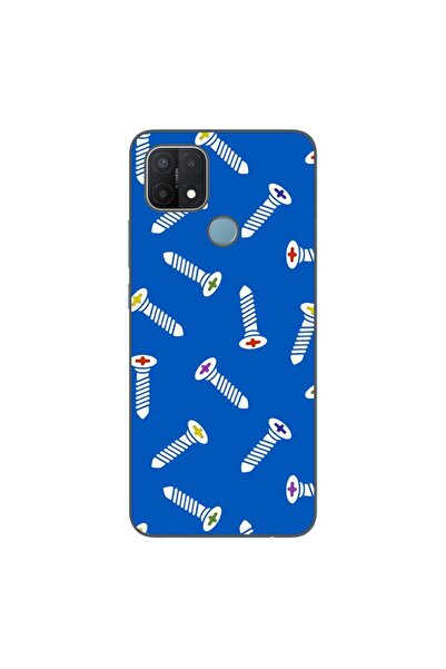 OEM Калъф, съвместим с Oppo A15 и A15s, силиконов гел TPU модел с шарка на ви...