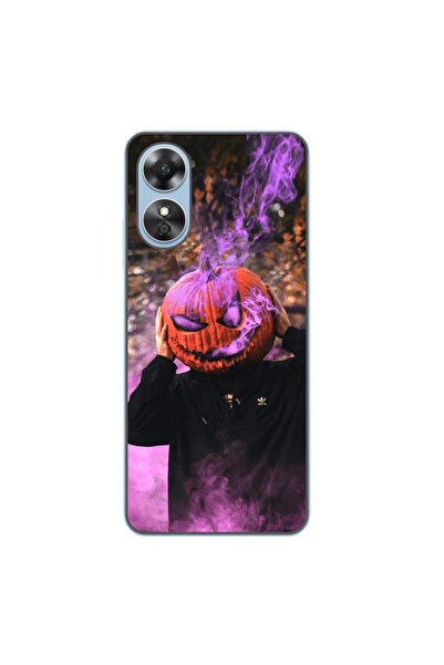 OEM Husa compatibila cu Oppo A17 Silicon Gel Tpu Model Halloween Cap Dovleac ...