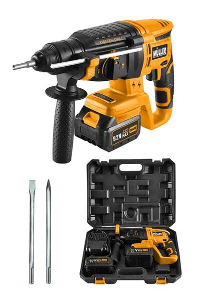 Pro Müller Alman 92 V 10 Ah Uzun Ömürlü (kömürsüz) Motor Çift Akülü Pnömatik ...