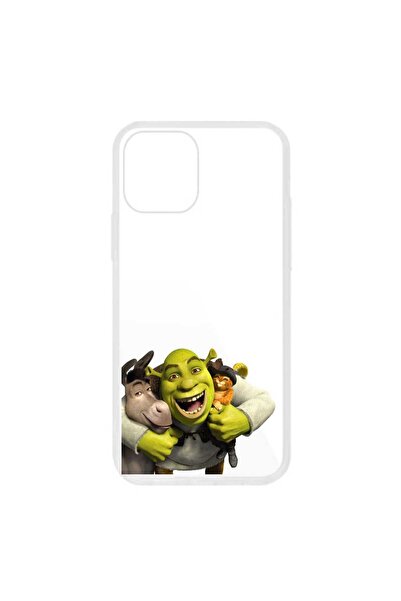 OEM Husa compatibila cu Apple iPhone 12 Pro Max Silicon Transparenta Model Shrek