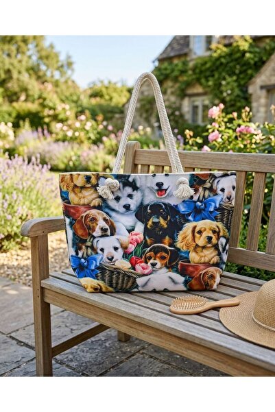 mikam Десенирана плажна чанта 53*35 СМ