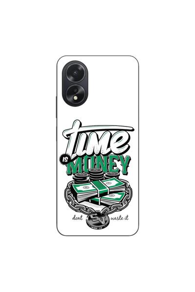 OEM Husa compatibila cu Oppo A38 4G Silicon Gel Tpu Model Mesaj Time Is Money