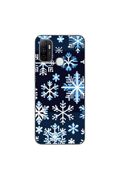 OEM Husa compatibila cu Oppo A53 Silicon Gel Tpu Model Pixel Art Snowflakes