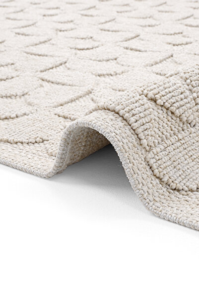 Cool Halı Mirage Bej 160x230 4 Mt Kare Halı Geometrik Desen Dokuma Kaymaz Tab...
