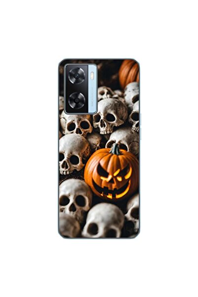 OEM Husa compatibila cu Oppo A57s Silicon Gel Tpu Model Halloween Pattern Cra...