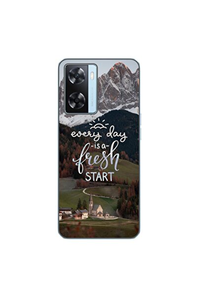 OEM Husa compatibila cu Oppo A57s Silicon Gel Tpu Model Mesaj Fresh Start