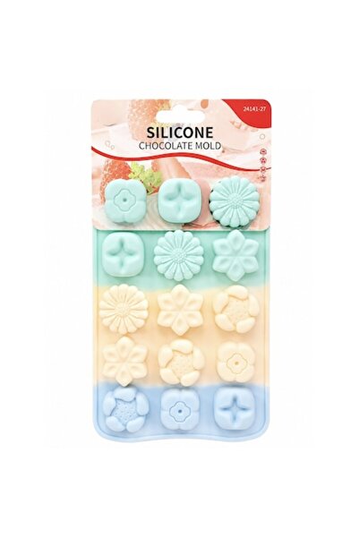 OEM Forma Silicon pentru Bomboane si Jeleuri, BPA Free, Model Floral, Reutili...