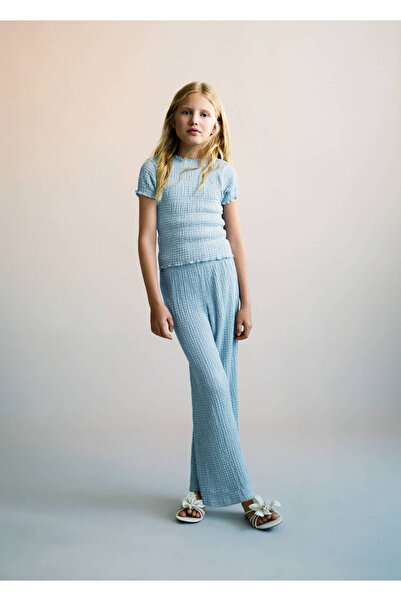 MANGO Kids Pantaloni culotte țesuti