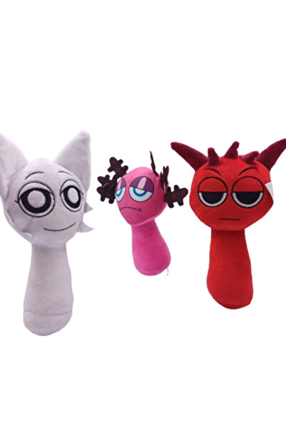 OEM Set of 3 Sprunki mystery pick plush toys