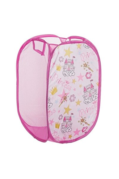 By TGA Princess foldable textile basket for toys 36x58cm Pink 36 cm