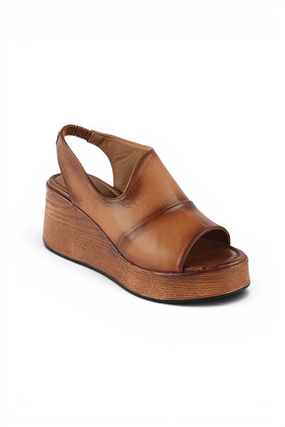 luuq shoes LENOXY Sandale de damă din piele naturală cu toc elastic