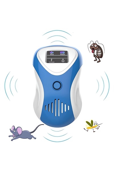 Velaris Dispozitiv anti-dăunători cu ultrasunete 360 - Design compact albastr...