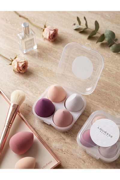 Louesse Beauty LOUÉSSE BEAUTY 4’lü Soft Blend Makyaj Süngeri Seti – Nude & Be...