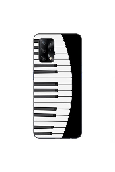 OEM Θήκη συμβατή με Oppo A74 4G από σιλικόνη gel TPU με σχέδιο πλήκτρων πιάνου