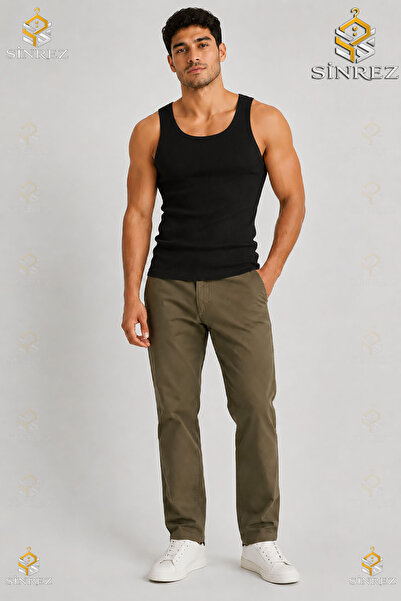 SİNREZ Men's Halter Neck Lycra Sports Singlet Serez Mannequin