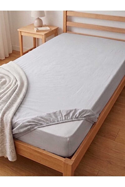 Terzi Ömer Light Gray Color Double Bed Sheet
