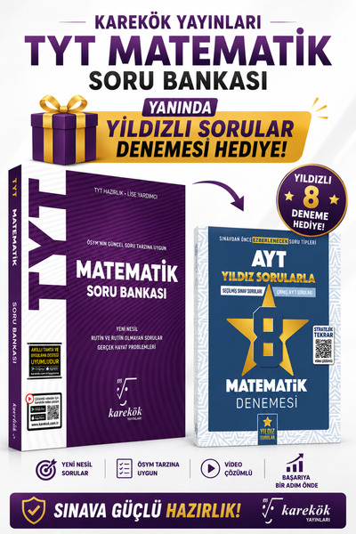 Karekök Yayınları Tyt Matematik Soru Bankası 2026 2027 Hediyeli