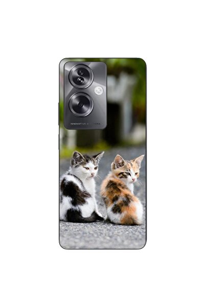 OEM Калъф, съвместим с Oppo A79 5G, силиконов гел TPU, с шарка на котенца