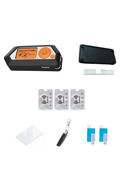 UnderShop Kit de accesorii Flipper Zero – Husă de silicon portocalie V2 + Car...