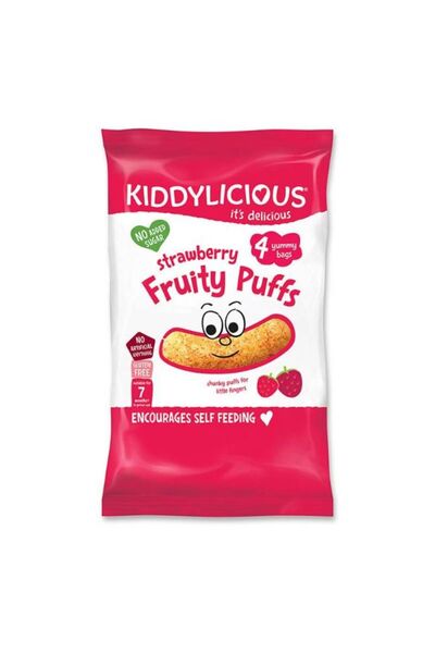 Kiddylicious وجبات الأطفال الخفيفة بنكهة الفراولة 40 جرام