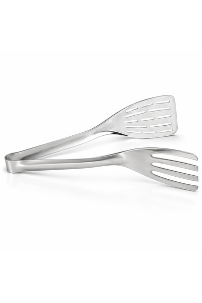B & S B&S Kitchen Tongs Easy to Clean-Food Safe Stainless Steel Cooking Tongs...