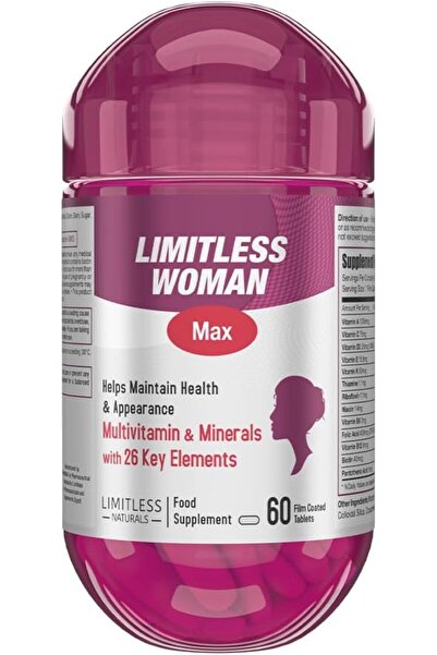 Limitless وومان ماكس – فيتامينات متعددة للنساء تحتوي على 26 عنصرًا غذائيًا أس...