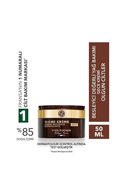 Yves Rocher Gece Kremi - Besleyici Yaşlanma Karşıtı Değerli Yağ Bakımı / Rich...