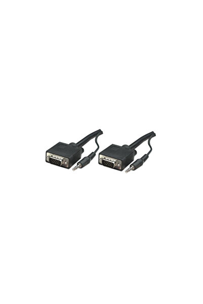 MANHATTAN SVGA + MiniJack 3.5 mm - SVGA + MiniJack 3.5 mm 10m /s1x SVGA 1x SVGA