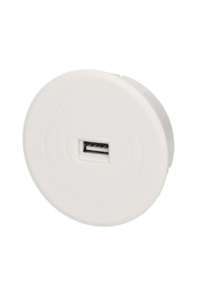 Orno Încărcător wireless pentru smartphone cu port USB bia≈Ça OR-AE-1367/W
