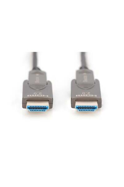 Digitus Cablu HDMI AOC hibrid din fibră optică 4K, detașabil, 20m, robust