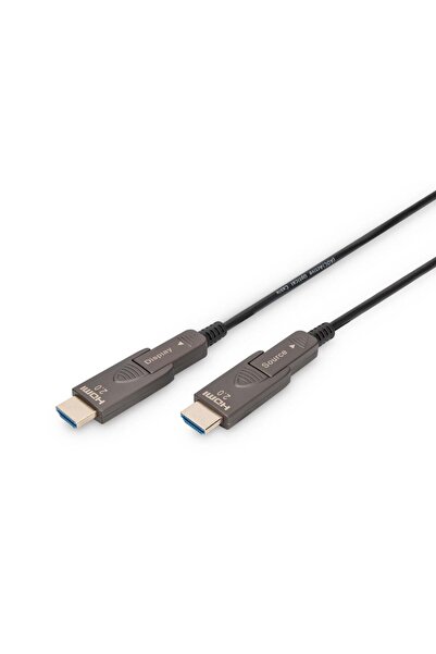 Digitus HDMI AOC Hybrid Glasfaserkabel 4K abnehmbar 15m schw