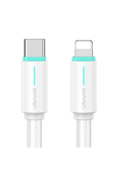 Usams Kabel USB-C/Lightning 1m SJ73530W bia≈Çy/white YU Series SJ735USB02 (US...