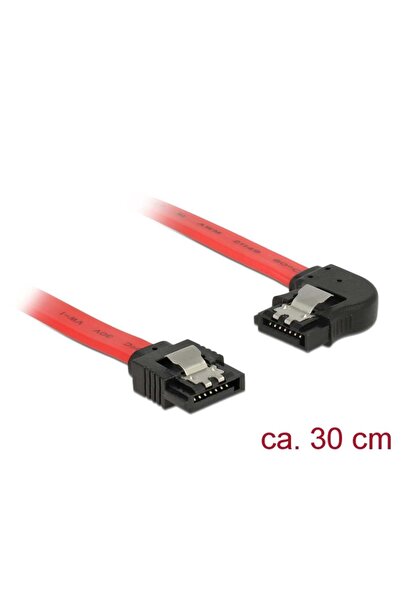 DELOCK Cablu SATA 6Gb drept (tată-tată) Roșu+++