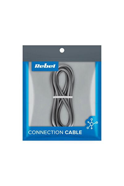 Rebel Cablu USB Comp USB-A - microUSB 2 m Gri (RB-6010-200-B)