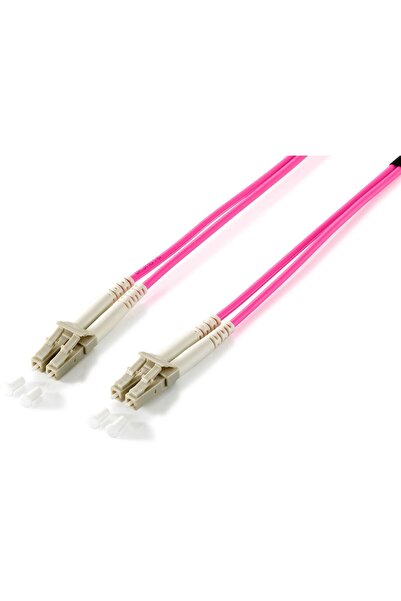 EQUIP Cablu patch LC->LC 3.00m Multimod Duplex OM4 violet, în pungă de plastic