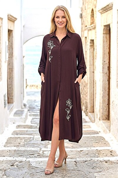 Şeker Portakalım V276 Lower-Upper Floral Embroidery Set