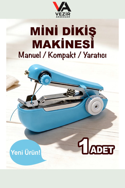 Vezir Aksesuar Mini Portatif El Dikiş Makinesi | Hızlı Kumaş Tamiri & Pratik ...