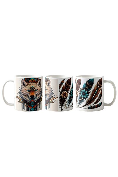 Ghostbastır Bohemian Wolf Mug |   Single Piece K013
