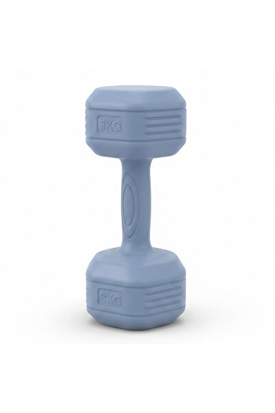 AKDC 3 KG Blue Plastic-Coated Dumbbell | Home & Gym Fitness Weight