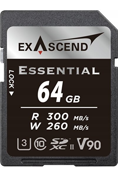 exascend Karta Essential SDXC 64 GB Class 10 UHS-II/U3 V90 (EX64GSDU2-S)