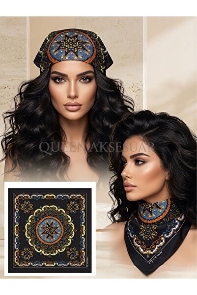 QUEEN AKSESUAR Ethnic Bohemian Mandala Patterned Neck Hair Bag Belt Accessory...