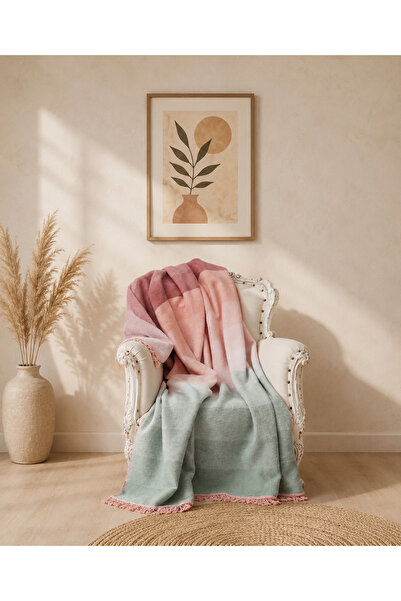 Bikaya Home Pătură dublă de lux din bumbac |   180x220 cm |   Cu două fețe și...