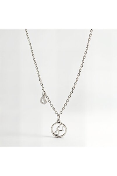 Oria Jewelry 925 silver heart necklace