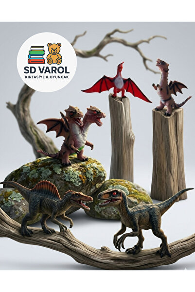 SD VAROL Vahşi Dinozor Figür Oyuncak - Gerçekçi Detaylı T-Rex Indominus Rex