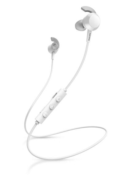 Philips Căști wireless intraauriculare pentru apeluri/muzică Bluetooth albe