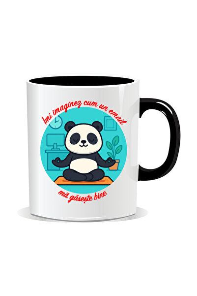 Mug Mania Cana personalizata cu mesaje pentru corporatisti, Imi imaginez cum ...