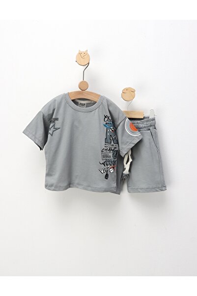 MiniKids Set de vara, Champ Bunny, cu gri